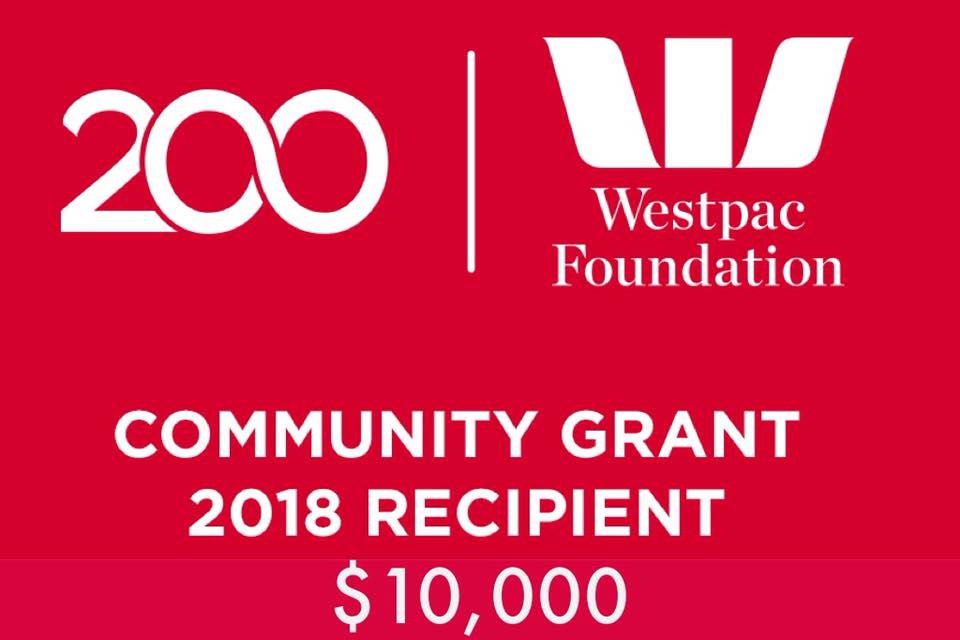 Thank You Westpac Foundation